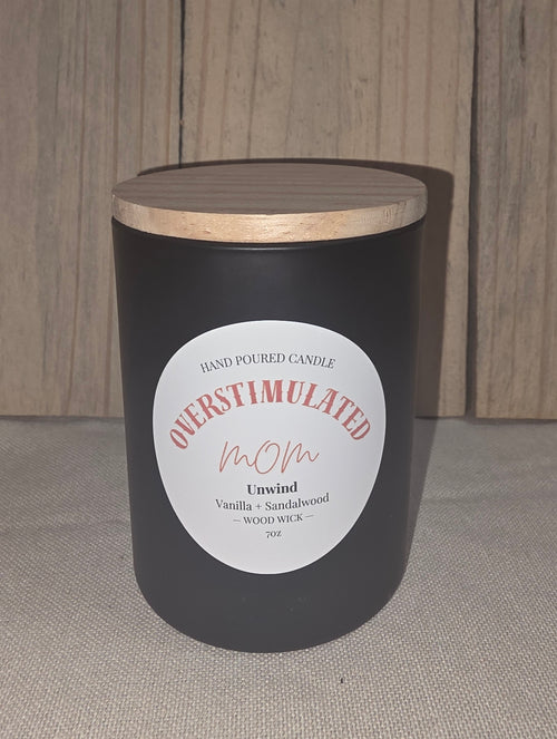 Hand Poured Coco Soy Wax Candle with Wood Wick